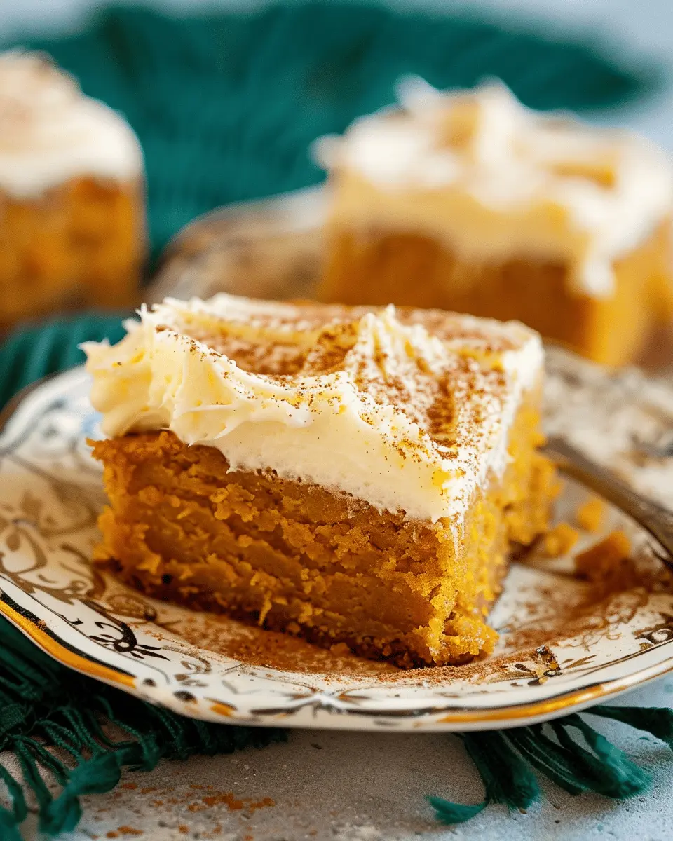 Quick Recipe Ideas: Indulgent Pumpkin Bars with Cream Cheese Frosting