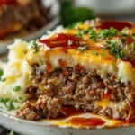 Meatloaf with Mashed Potatoes and Cheese Recipe
