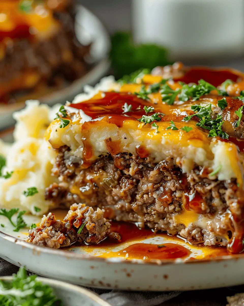 Meatloaf with Mashed Potatoes and Cheese Recipe: A Comforting Delight