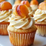 Honey Peach Cream Cheese Cupcakes