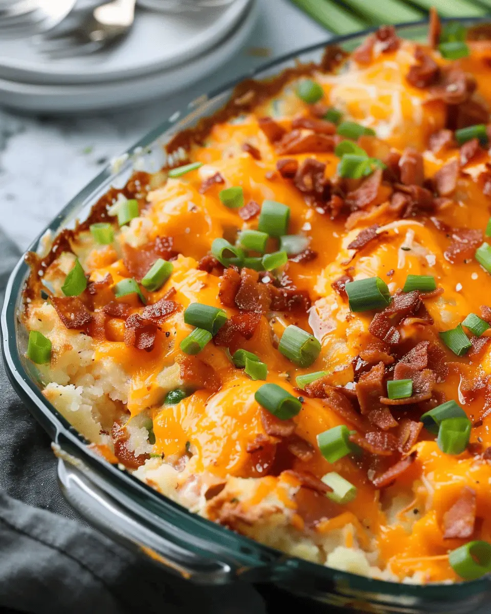 Sweet Potato Recipes: Indulgent Loaded Baked Potato Casserole