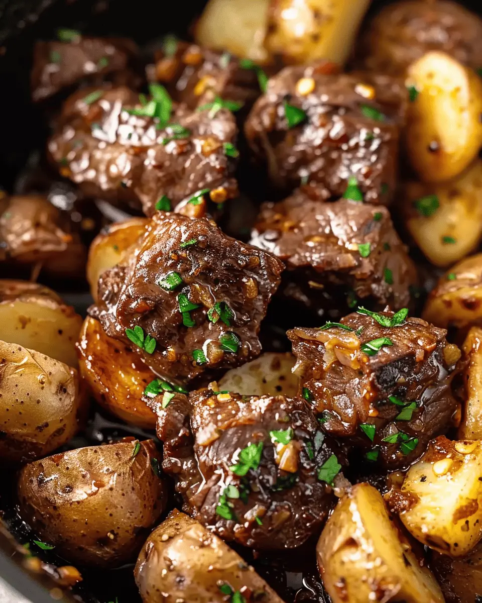 Slow Cooker Garlic Butter Beef Bites: Easy Comfort Food Delight