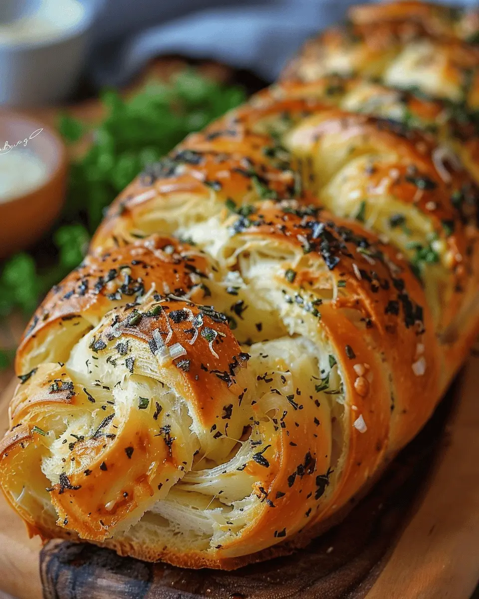 Swirled Garlic Herb and Cheese Bread: The Best Homemade Delight