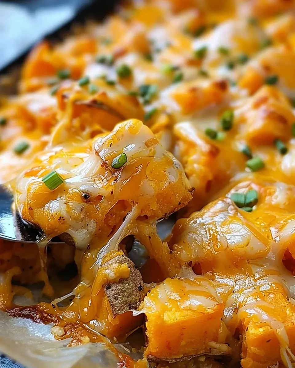 Sweet Potato Recipes: Indulgent Cheesy Ranch Turkey Bacon Delight