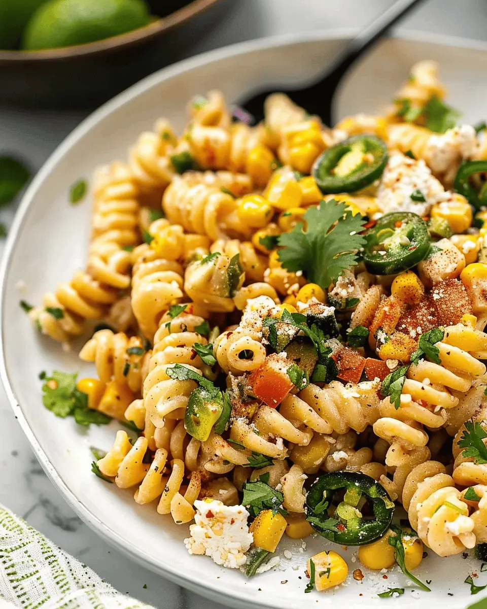 Easy SIDE DISHES: Flavorful Mexican Street Corn Pasta Salad