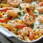 Shrimp Scampi Pasta Bake