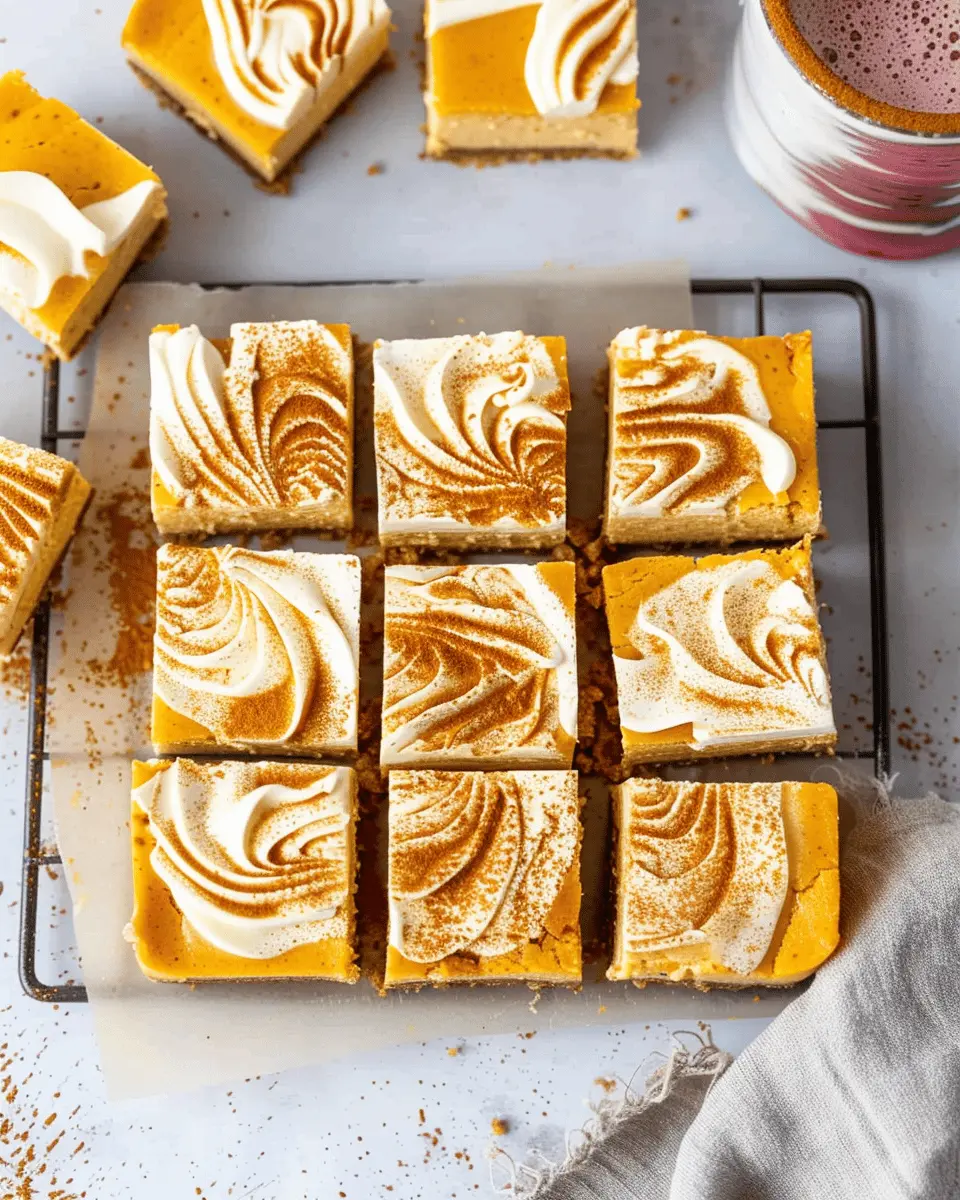 Quick Recipe Ideas: Indulgent Pumpkin Cheesecake Bars You’ll Love