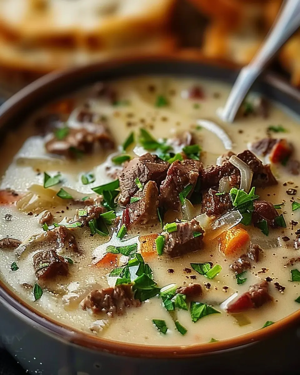 Philly Cheesesteak Soup: The Best Comfort Food Upgrade with Turkey Bacon