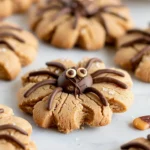 Halloween Peanut Butter Spider Cookies