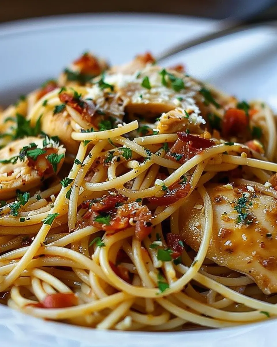Monterey Chicken Spaghetti: Easy Comfort Food with Turkey Bacon