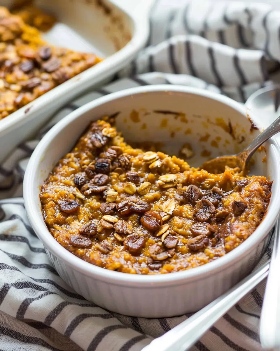 Breakfast ideas: Easy Pumpkin Baked Oatmeal for Cozy Mornings