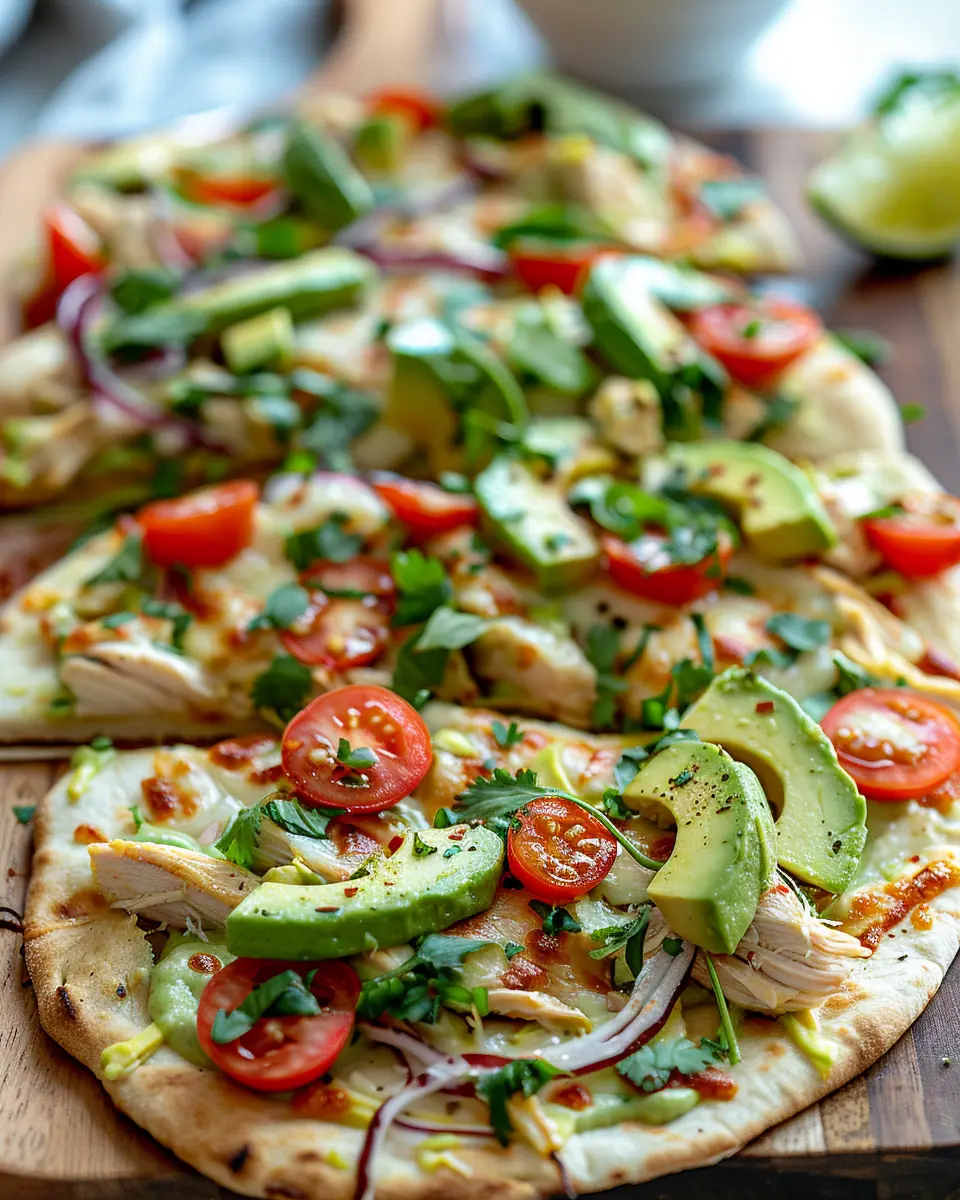Chicken and Avocado Flatbread: Easy Recipe for Healthy Cravings