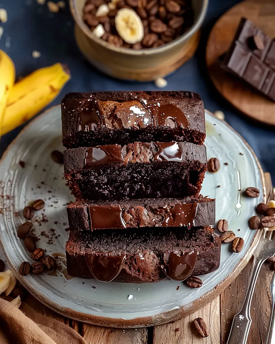 breakfast ideas: Indulgent Chocolate Espresso Banana Bread Recipe