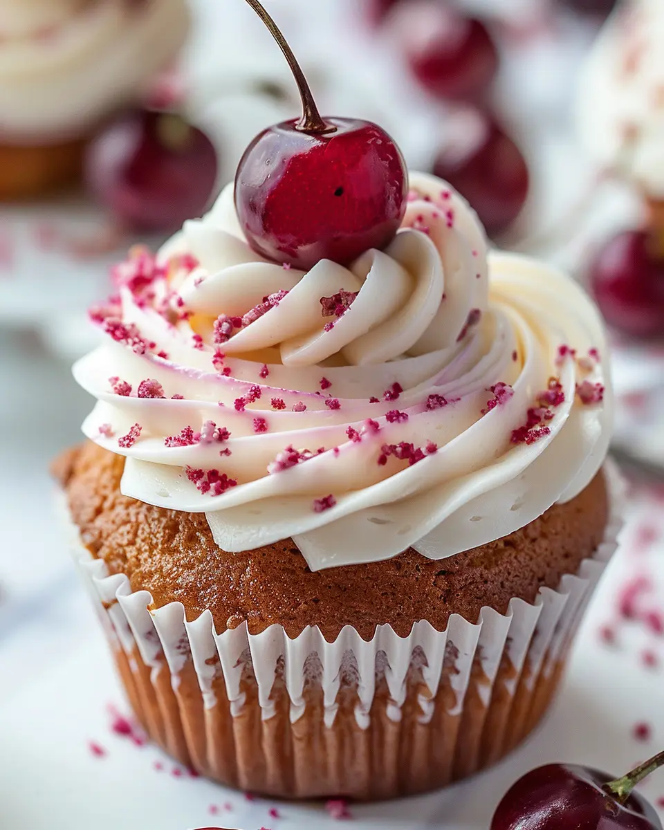 Late Night Cherry Cupcake Bliss: Easy Recipe for Sweet Dreams