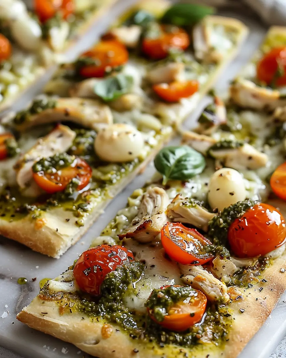 Chicken Pesto Flatbread: Easy Recipe for Homemade Delight