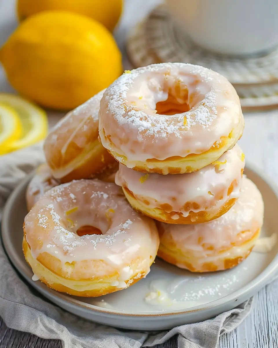 Breakfast ideas: Indulge in Lemon Glazed Air Fryer Donuts