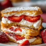 Fried Strawberry Cheesecake Sandwiches