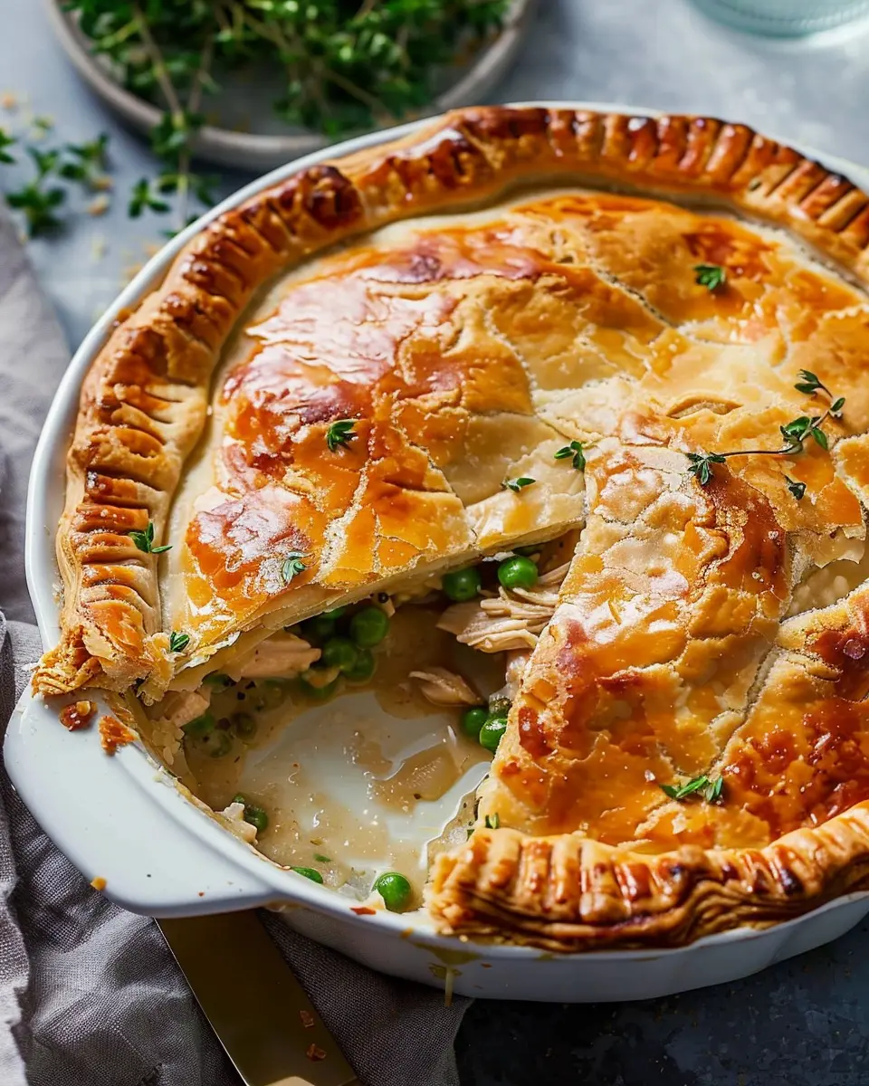 Chicken Pot Pie Made Easy: A Comforting Classic with Turkey Bacon