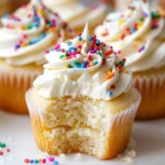 Vanilla Birthday Cupcakes