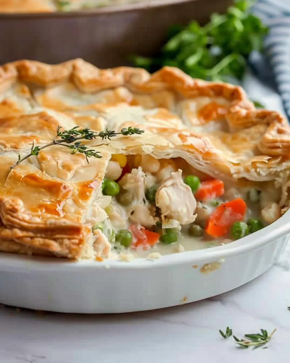 Easy Chicken Pot Pie: A Comforting Delight with Turkey Bacon
