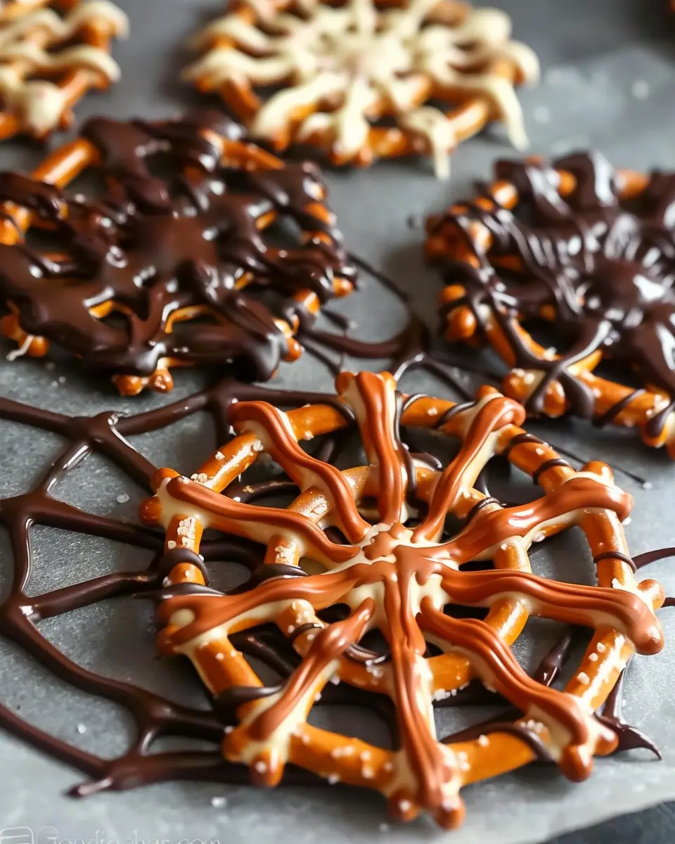 Halloween Chocolate Pretzel Spider Webs: A Spooky and Sweet Delight