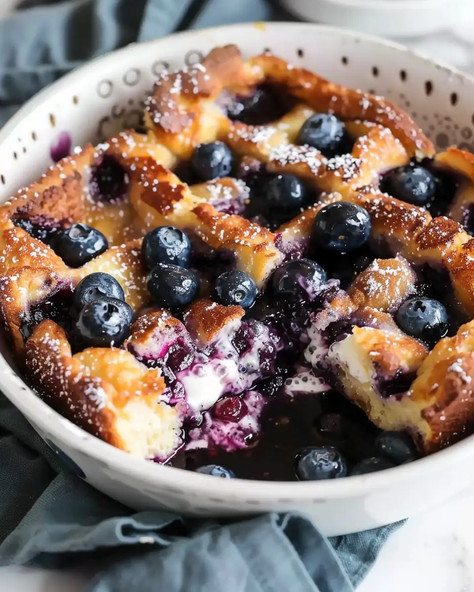 Breakfast ideas: Easy Overnight Blueberry French Toast Casserole