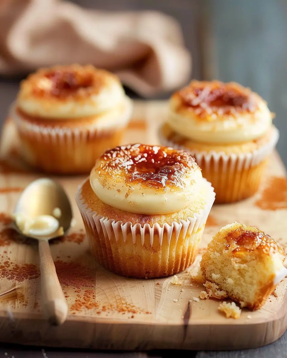 Crème Brûlée Cupcakes: Indulgent Treats for Sweet Lovers
