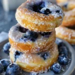 breakfast ideas : Baked Blueberry Donuts