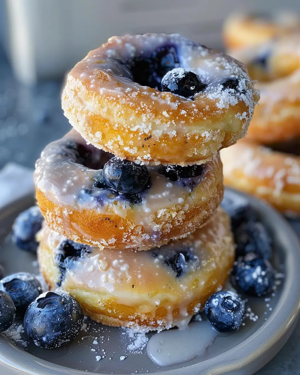 Breakfast ideas: Indulgent Baked Blueberry Donuts with Turkey Bacon
