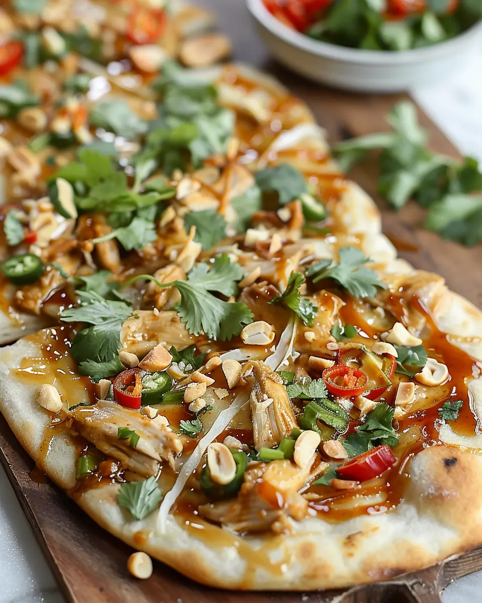Thai Chicken Flatbread: Easy and Flavorful Twist on Dinner