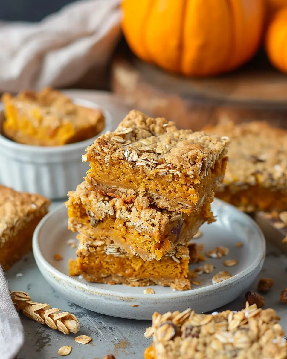 Breakfast ideas: Healthy Pumpkin Oat Bars for a Cozy Morning