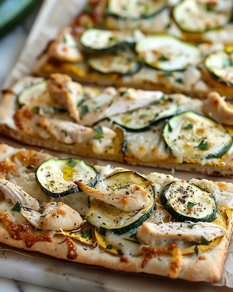 Chicken and Zucchini Flatbread: Easy, Flavorful Dinner Delight