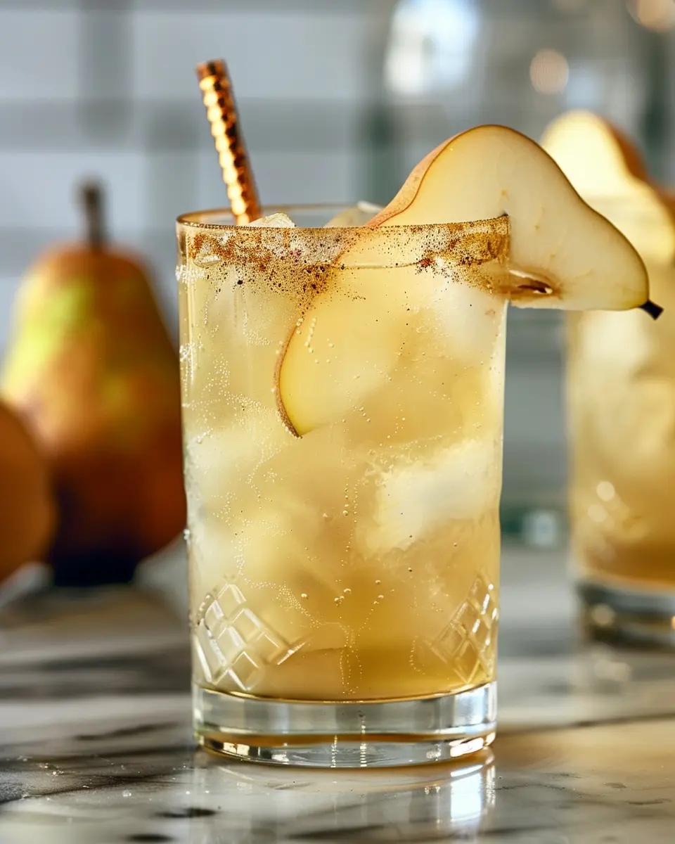 Spiced Pear Collins: A Refreshing and Fruity Twist on Your Favorites