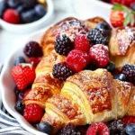 breakfast ideas : Berry Croissant Bake