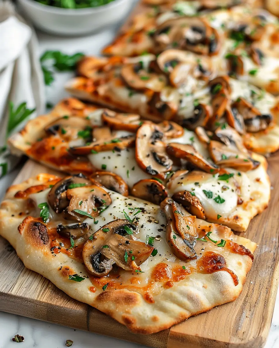 Chicken and Mushroom Flatbread Recipe: Easy and Delicious Delight
