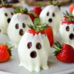 Chocolate-Covered Strawberry Ghosts