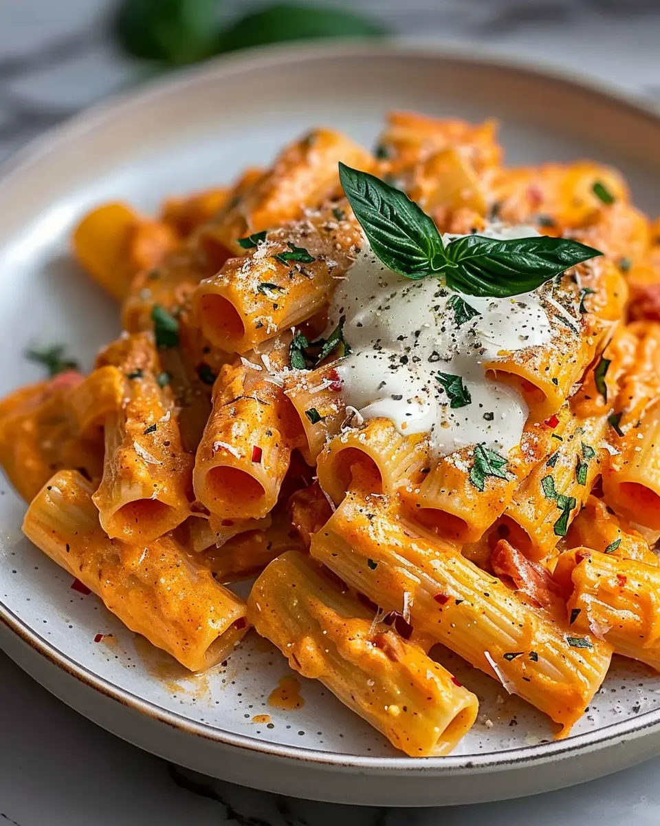 Creamy Tomato Garlic Rigatoni: Easy Family-Friendly Recipe