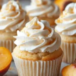 Honey Peach Cupcakes with Cream Cheese Bliss