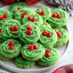 Christmas Cookie Recipes Holiday : Sweet Grinch Sugar Cookies