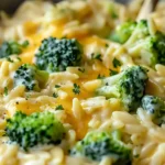 Creamy One-Pot Broccoli Cheddar Orzo