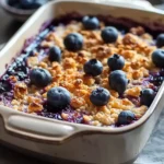 breakfast bowl recipes : Healthy Blueberry Cottage Cheese Bake: Easy Breakfast Recipe