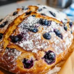 Blueberry Lemon Cream Cheese Sourdough Bread