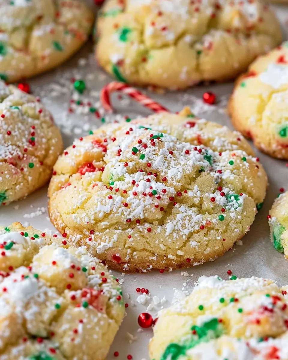 Christmas cookie recipes holiday: Indulgent Christmas Ooey Gooey Butter Cookies
