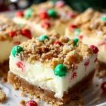Christmas Cookie Recipes Holiday : Christmas Sugar Cookie Cheesecake Bars (No-Bake)