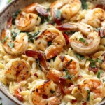 Creamy Tuscan Shrimp Orzo