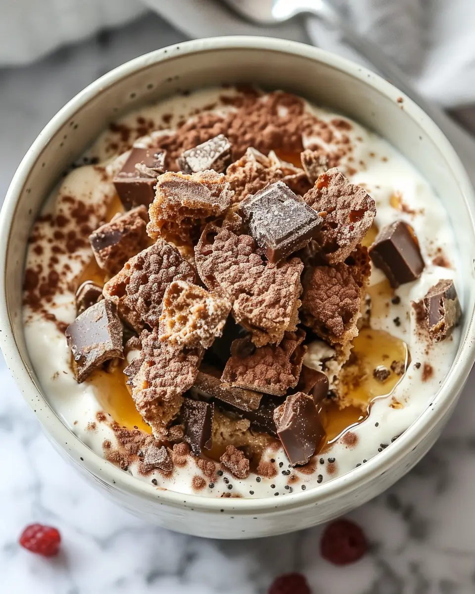 Breakfast Bowl Recipes: Indulgent Tiramisu Yogurt Bowl Delight