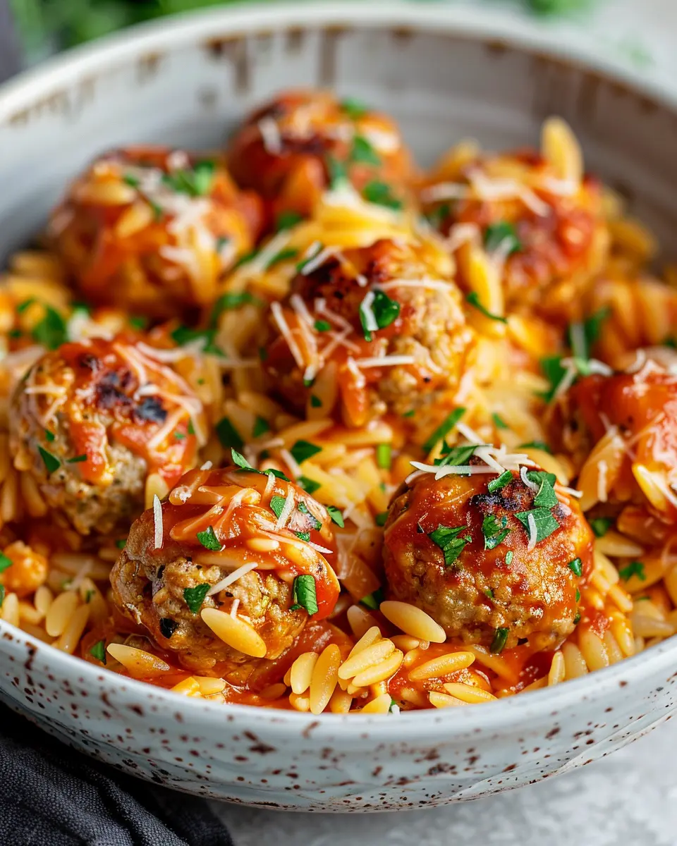 Chicken Meatballs with Orzo: Juicy Comfort Food for All