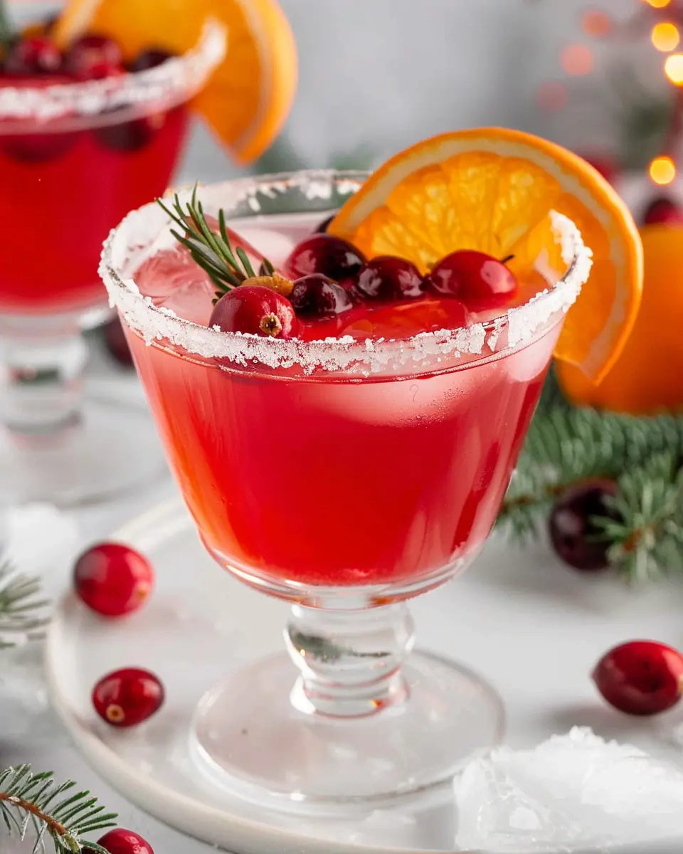 Cranberry Lemon Drop Cocktails: The Best Cranberry Christmas Cocktail
