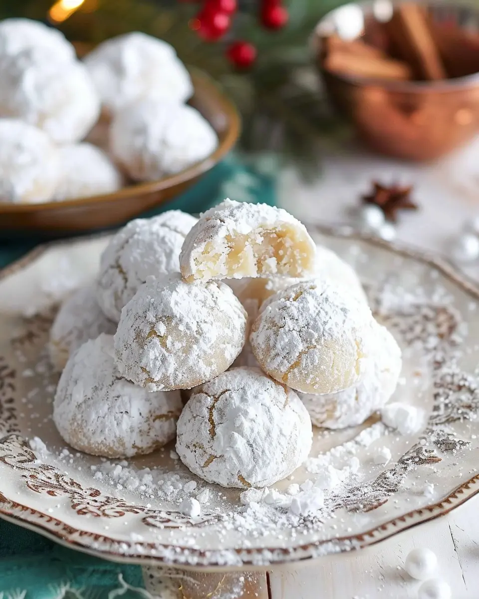 Christmas cookie recipes holiday: Best Snowball Cookies to Delight
