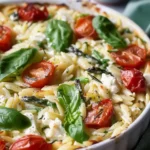 Healthy Baked Feta Orzo